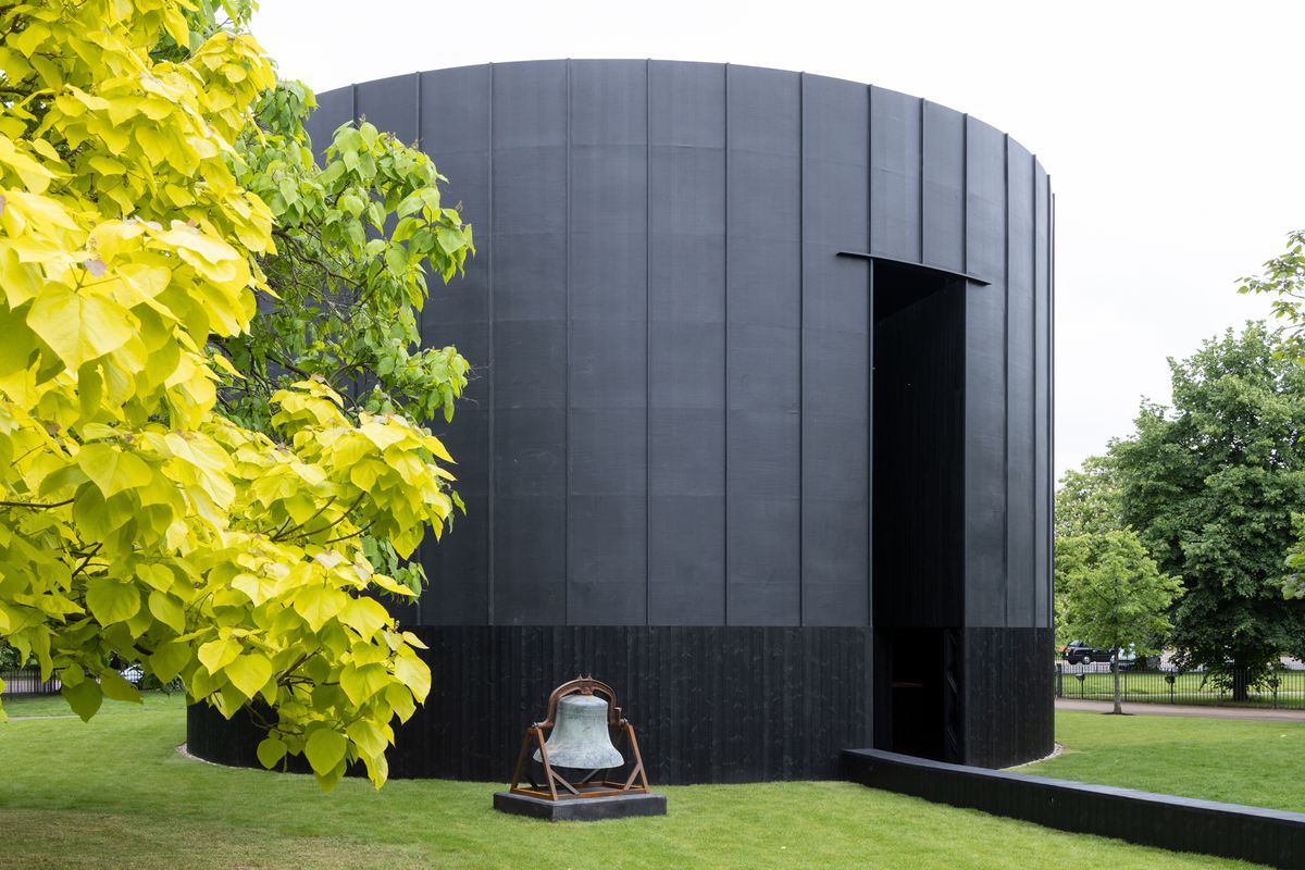 Serpentine Galleries Black Chapel Pavilion Channels Light From Above