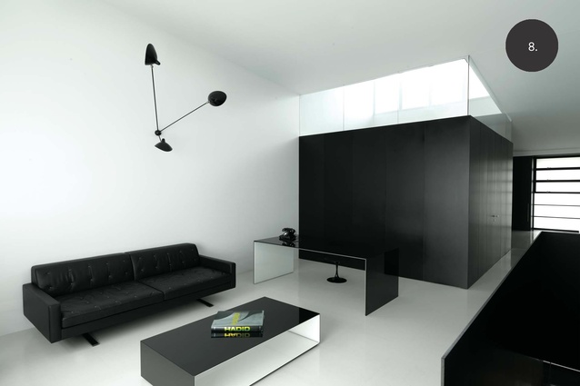A dramatic monochrome renovation of a heritage building in Surrey Hills, Sydney by Ian Moore.