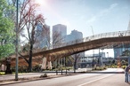New Melbourne bridge from Wardle, NADAAA