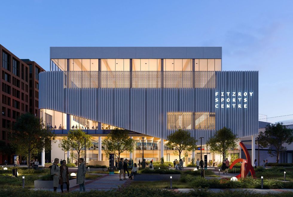 Victorias First Vertical Indoor Sports Centre Underway Architectureau