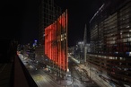 Light installation on Melbourne tower interprets real-time weather