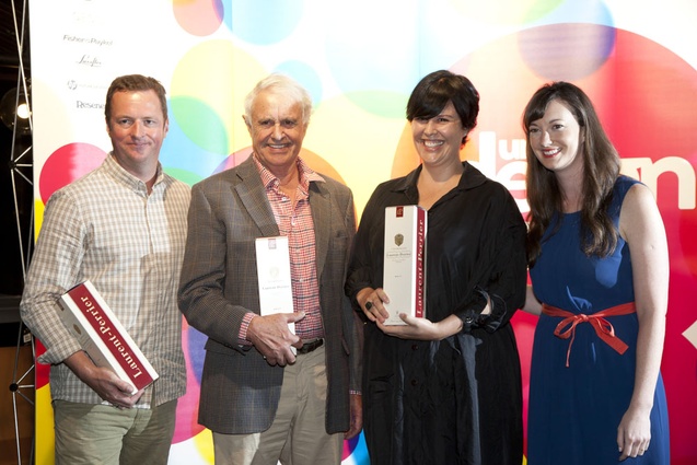Paul Dowie, Douglas Snelling and Rebecca Snelling of the Douglas + Bec/Workroom Design family.