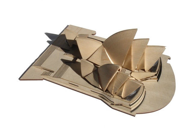 Scale model of sydney opera house Scale model of sydney opera house