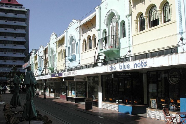 Completion date – 2013. New Regent Street by Fulton Ross Team Architects. The historic New Regent Street shops were badly damaged in the Canterbury earthquakes. The shops will be restored and brought up to the new building code. About 30 landowners on the street have united to restore the street.