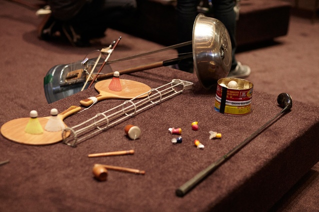 Instruments in the Acoustic Ecologies workshop.
