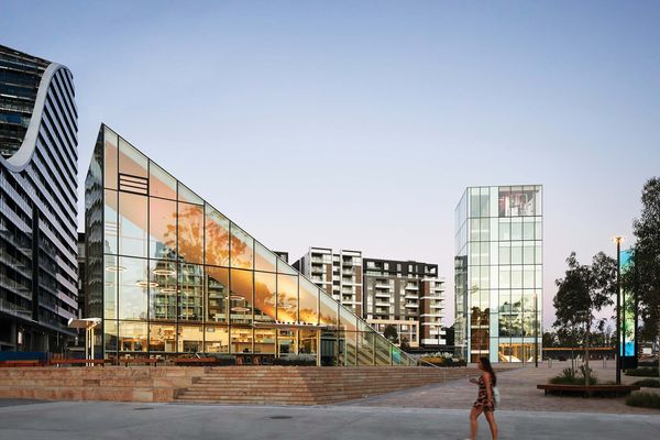 Green Square Library and Plaza by Studio Hollenstein in association with Stewart Architecture.