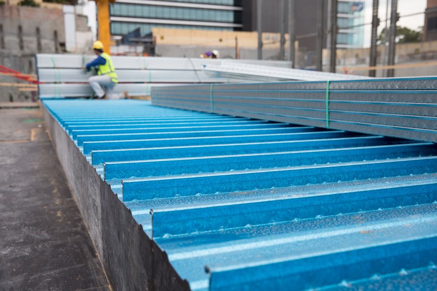 Safer Formwork: BlueScope Low-Glare Coated Deckform Steel | ArchitectureAU