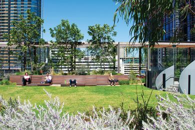 The Sky Park forms part of the public space component of One Melbourne Quarter, the first stage of the greater Melbourne Quarter development.