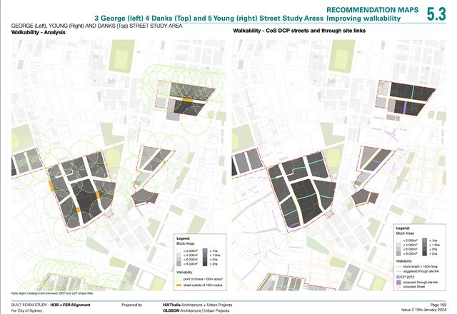 Height of building and FSR alignment study by Hill Thalis Architecture and Urban Projects, Olsson Architecture Urban Projects, and City of Sydney Strategic Planning