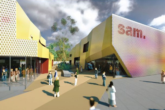 MvS Architects' design for the new Shepparton Art Museum.