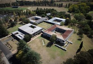 Aerial view of Robb College.
