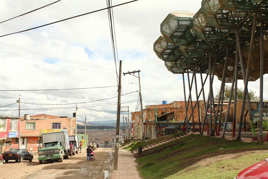 El Equipo Mazzanti's Forest of Hope in Bogota, Colombia.