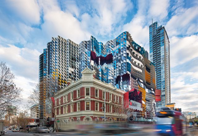 Swanston Academic Building is a new addition to RMIT University’s collection of buildings along Melbourne’s  Swanston street, which form “a city within a city.”