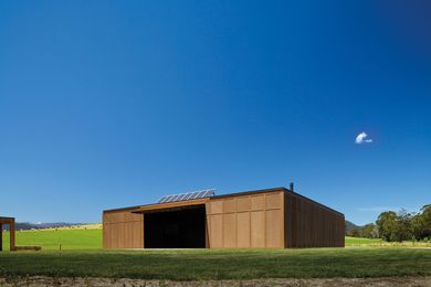 The new Narbethong Community Hall referencing the town’s historic timber industry.