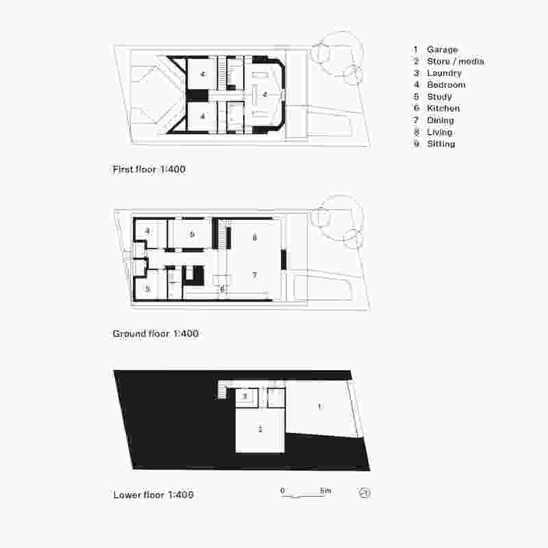Plans of Paddington House II by Tribe Studio.