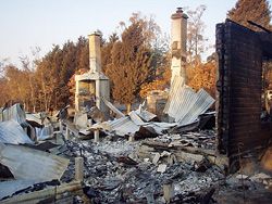 The site of destruction.