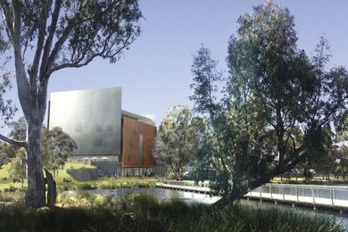 Denton Corker Marshall's design for the new Shepparton Art Museum.