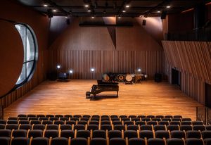 The ground floor studio of the Ian Potter Southbank Centre by John Wardle Architects.