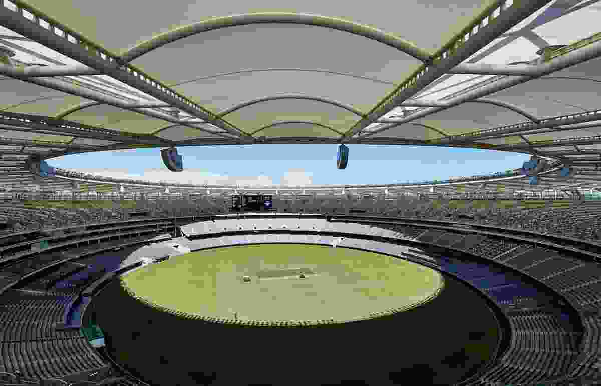 Optus Stadium by Hassell Cox HKS. 