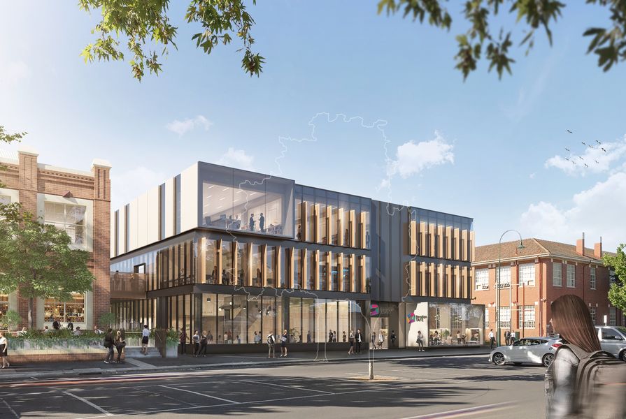 The revitalization of Bendigo TAFE’s city campus, designed by Architectus and Six Degrees Architects.