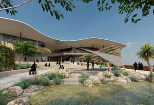 Larrakia文化中心由Rossi Architects, Susan Dugdale and Associates和Larrakia工作组设计。