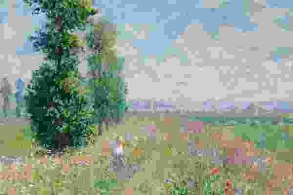 克劳德·莫奈的《草地上的白杨树》