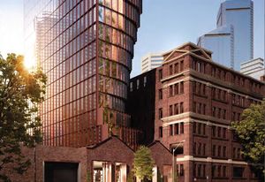 The proposed development at the former Sands and McDougall manufactory and warehouse in West Melbourne, designed by Hachem.