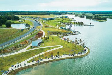 Shelby Farms Park in
Memphis by James Corner Field Operations provides enhanced habitat and recreation opportunities.