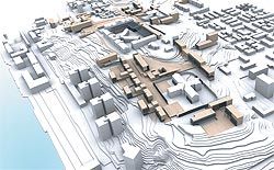 Lee & Kerry’s winning entry in the international ideas competition for the central Kakolanmäki hill site, Finland. 