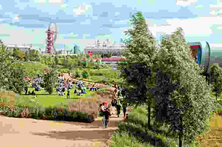 Queen Elizabeth Olympic Park by Hargreaves Associates in London won the 2016 Rosa Barba International Landscape Prize. The prize was presented at the Barcelona International Biennial of Landscape Architecture.