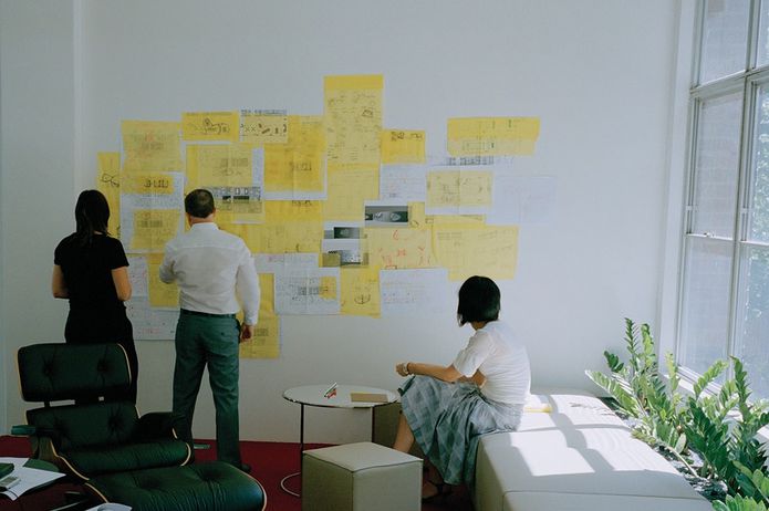 Inside Hassell’s Melbourne office: complex urban design projects are realized in a variety of work settings.