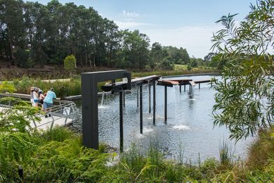 Sydney Park Water Re-Use Project by Turf Design Studio and Environmental Partnership with Alluvium, Turpin and Crawford Studio and Dragonfly Environmental.