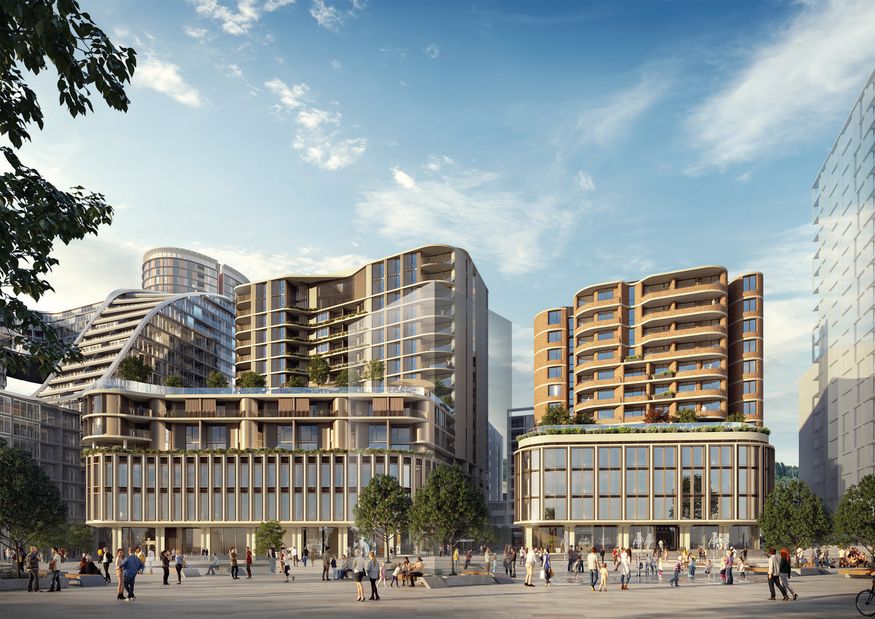 Three-tower proposal resubmitted for Sydney's Green Square | ArchitectureAu
