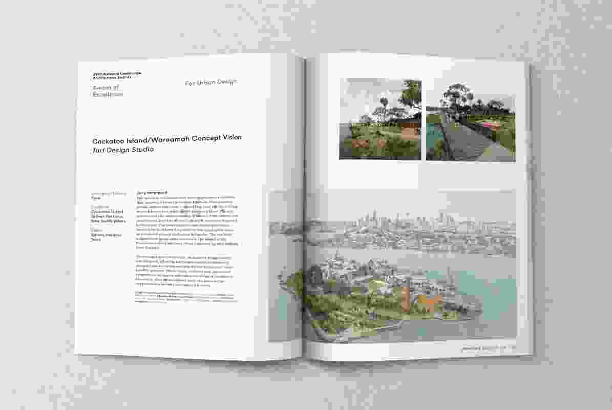 A spread from the November 2022 issue of Landscape Architecture Australia.
