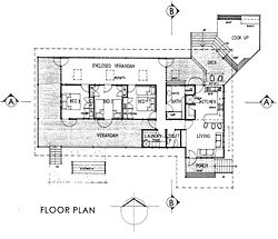 House designed for the Gregory Outstation in north-west Queensland by Deborah Fisher and Carroll Go-Sam, 1998. From Paul Memmott and Associates and Deborah Fisher, “Gregory Outstation Design Development Report” prepared for Project Services and the Bidunggu Aboriginal Corporation, 1998.