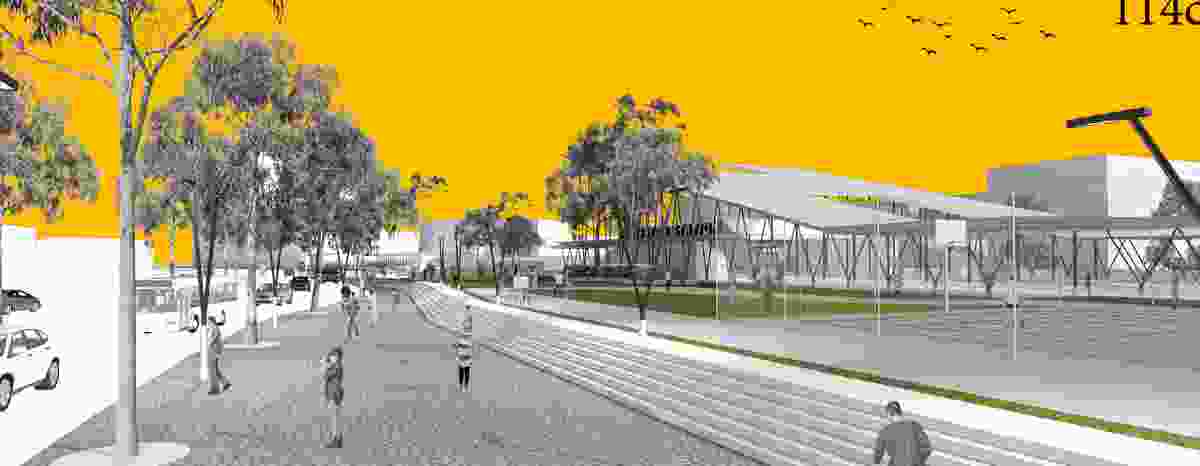Proposal for the new Frankston railway station by Cullinan Ivanov.