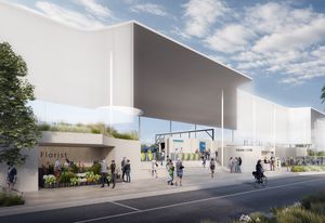 The competition-winning design for Frankston Railway Station by Genton Architecture.
