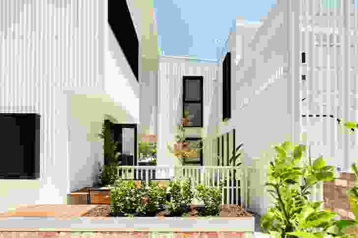 Each apartment in the Gen Y Demonstration Housing Project designed by David Barr Architect has access to private outdoor space as well as communal outdoor space.