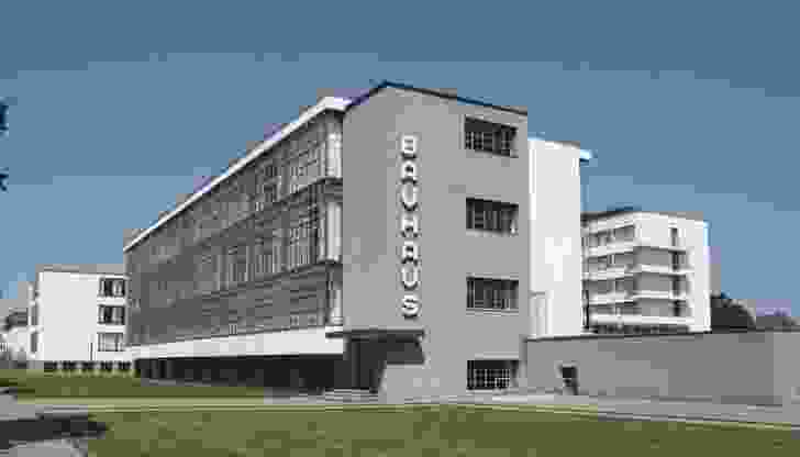 The Bauhaus building in Dessau by Walter Gropius, 1925/1926.