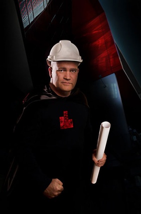 Finalist: <em>Arki-Man</em> by Wendy Chung. Image shows architect Peter Schmith.