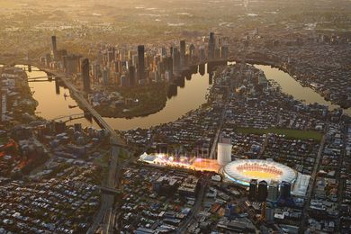 Concept plans for the Gabba Stadium, Brisbane.