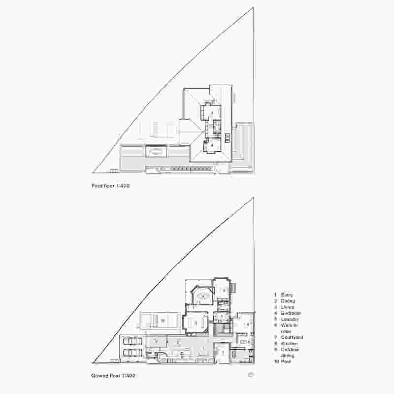 Plans of Carpenter's Square House by Architects EAT.