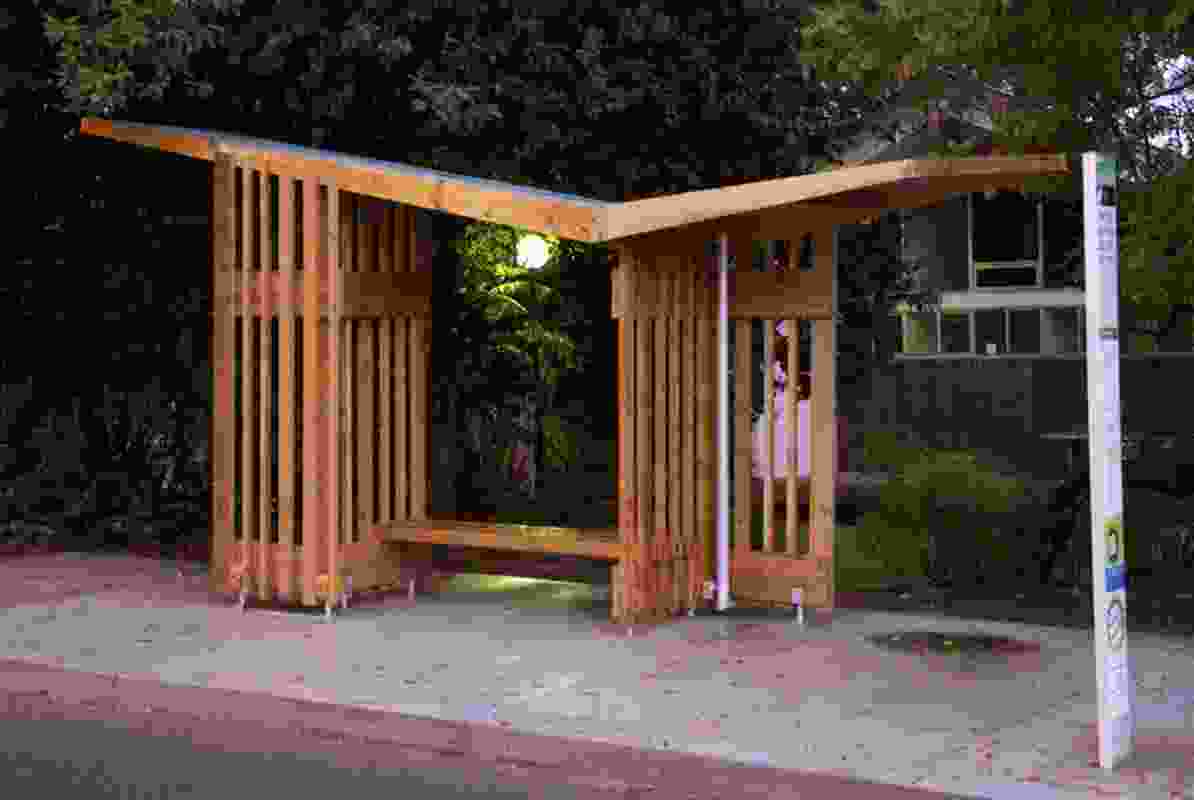 City Of Nedland's Bus Shelter by UWA Faculty of Architecture, Landscape and Visual Arts, David Bylund.