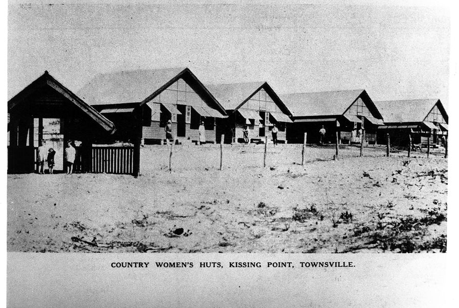 Designed in 1924 by C. D. Lynch for the Queensland Country Women’s Association, the Kissing Point Huts served as a low-cost holiday retreat for QCWA members.