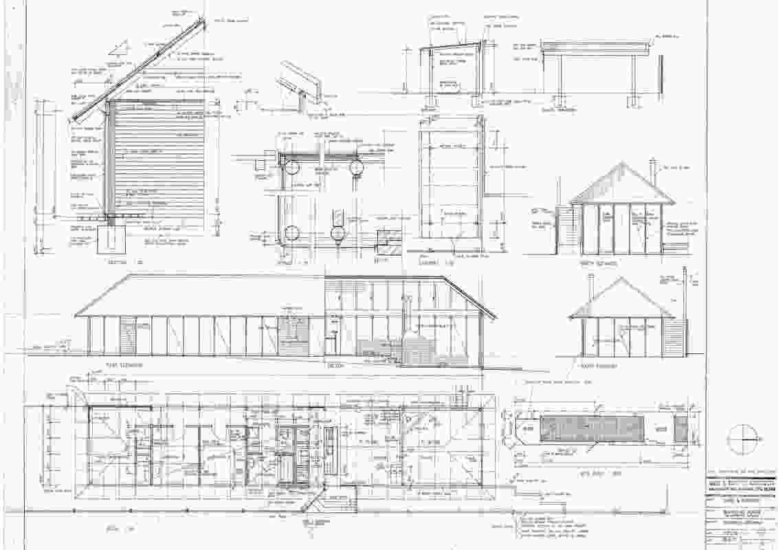 The construction drawings of Raphael Street in Subiaco are a part of Brian Klopper’s extensive exhibited archive.