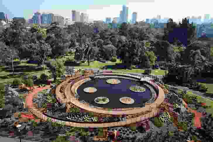 Guilfoyle’s Volcano at the Royal Botanic Gardens Melbourne.