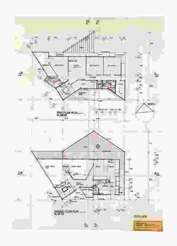 Original floor plans of the Munro House.