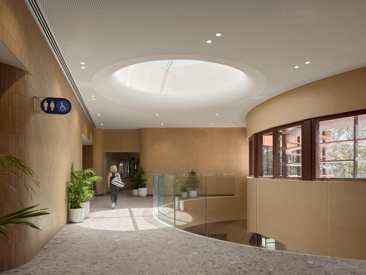 Organic forms soften a hard brief, supported by clear and intuitive programming that consistently orients the visitor.