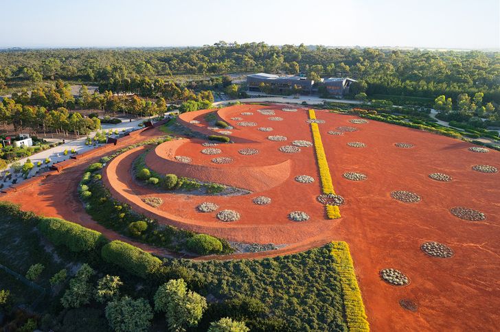 Red Sand Garden at Royal Botanic Gardens Cranbourne.