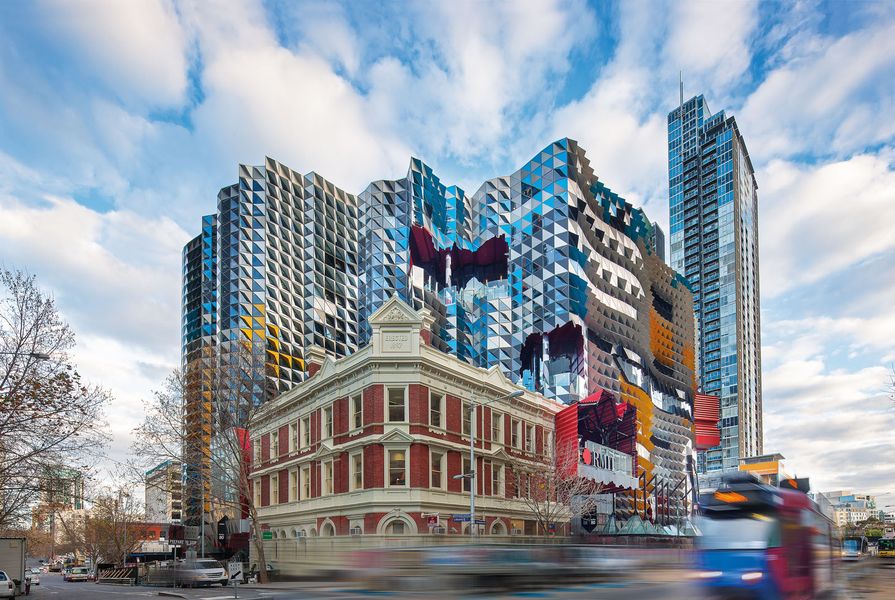 Swanston Academic Building is a new addition to RMIT University’s collection of buildings along Melbourne’s  Swanston street, which form “a city within a city.”